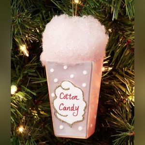 Glass Cotton Candy Christmas Tree Ornament